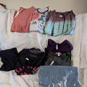 10 Shirts Some N/W/T & 1 Blue Dress S, Forever 21, Arizona & Others